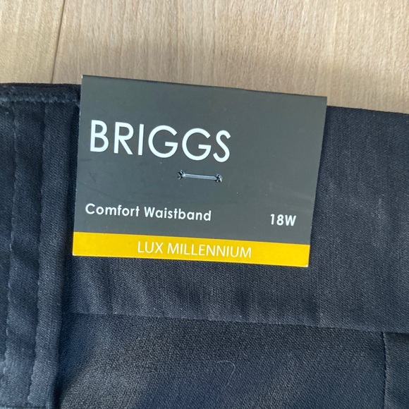 Briggs lux millennium Capri pull on pant black  comfort waistband 18W - Picture 4 of 17